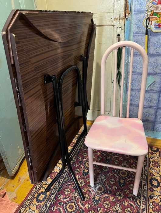 Стол раскладной +Стул.