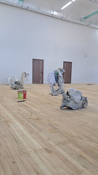 Шлифовка пол паркет