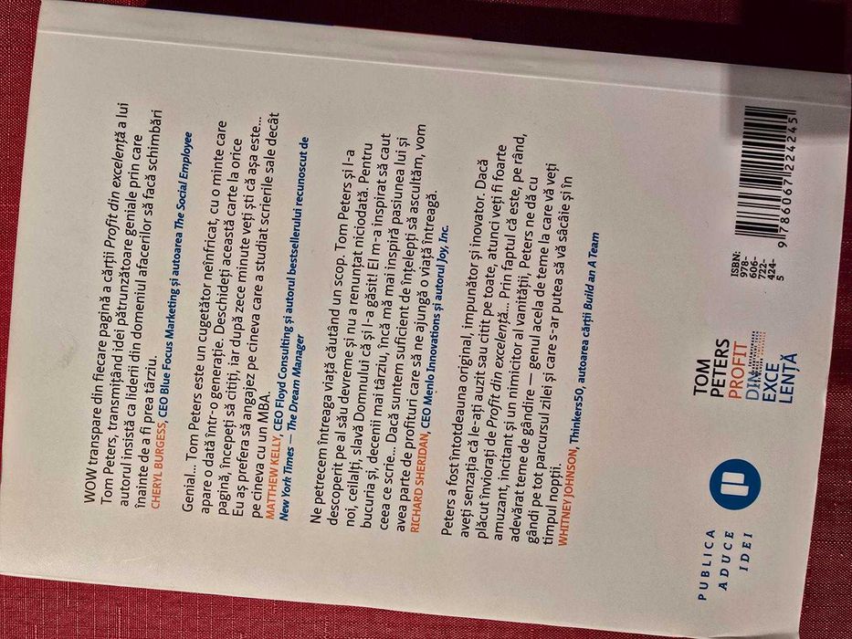 Carte Profit din excelenta -  de Tom Peters