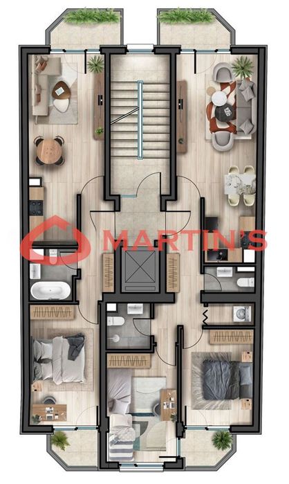 Продава се Тристаен апартамент в София, Център - 121 кв.м за 1054 €/кв.м - Снимка #2