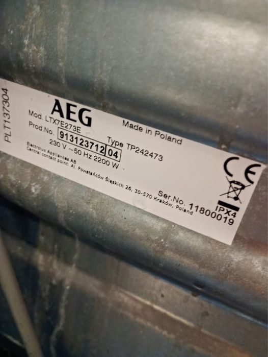 Mașină de spălat rufe AEG Lavamat 7000 series, steam tehnology