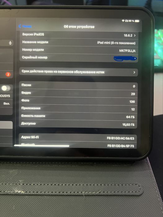 Продам Ipad mini 6 в отличном состоянии