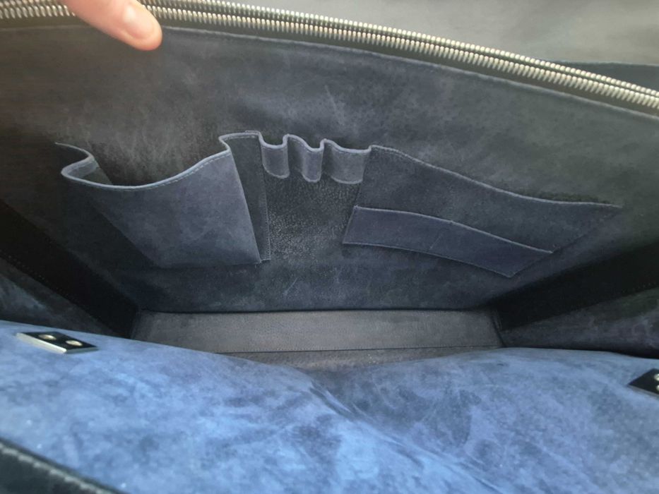 Servietă bărbați din piele naturală, handmade in Italy, large