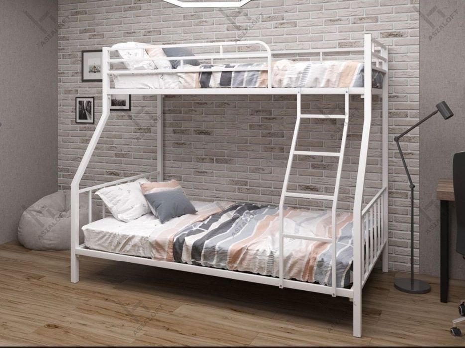 Металлическая Кровать Двухъярусная, Лофт Стиле, Бесплатная Доставка,