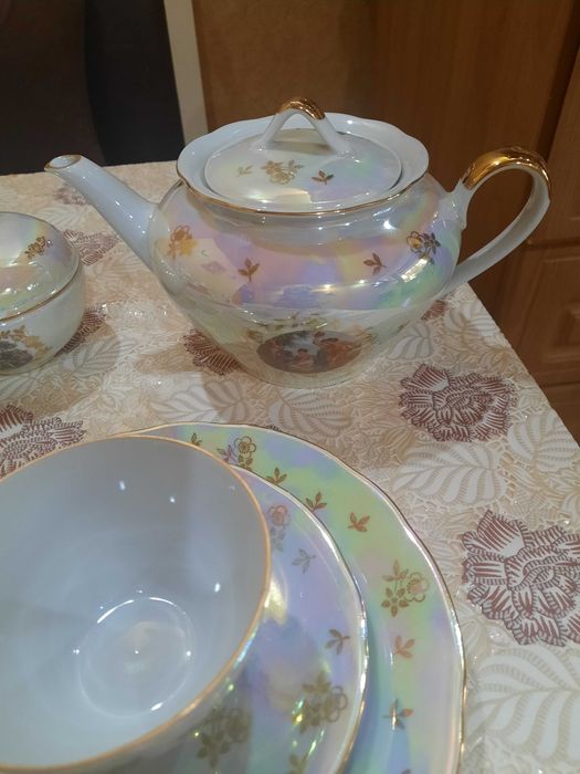 Изящный Чайный сервиз "Мадонна" Kahla ГДР на 6 персон, новый