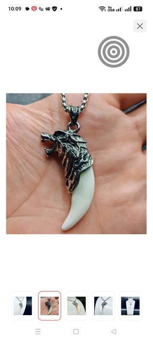 Продам кулон подвеску зуб волка