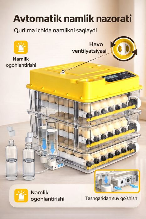 Автомат инкубатор 36/72/144/216/288