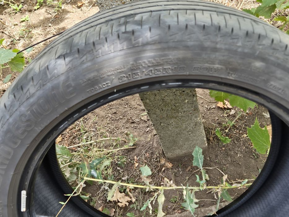 4 pneuri 215 45 R18 Bridgestone Turanza vara dot 0221