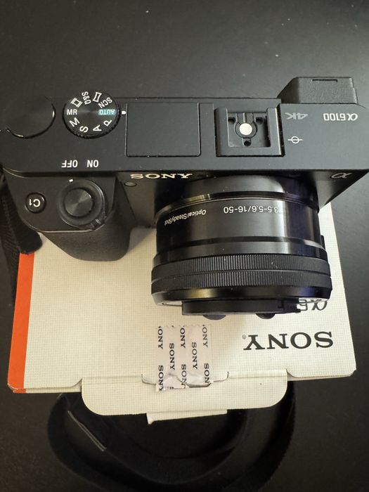 Aparat foto Mirrorless SONY Alpha A6100, 24.2 MP, 4K, Wi-Fi, negru + Obiectiv 16-50mm
