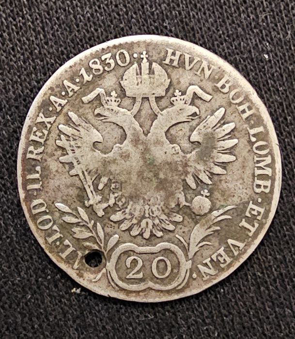 Сребърна монета - 20 Кройцера ( 1830 година ) !