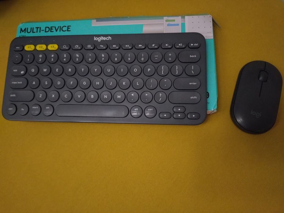 Logitech K380 клавиатура + мишка Logitech Pebble M350