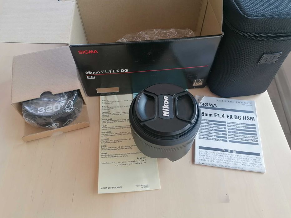 Sigma 85mm f/1.4 EX DG HSM за Nikon F