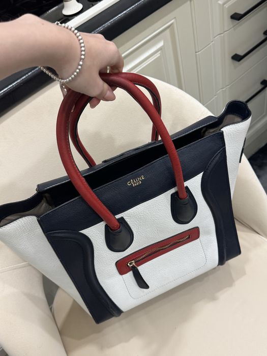 Celine Tricolor сумка кожаная