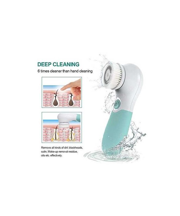 Aparat electric pentru curatarea fetei, verde, TOUCHBeauty