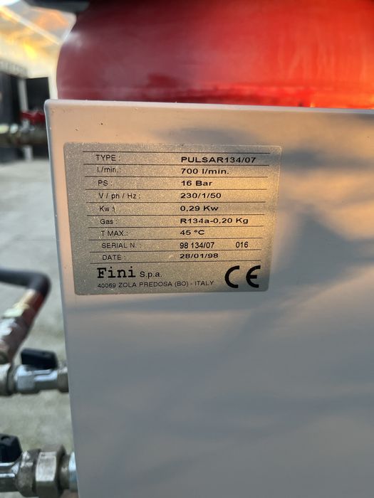 Трифазен бутален компресор Fini 4kw с ресивър 270lt и сушител