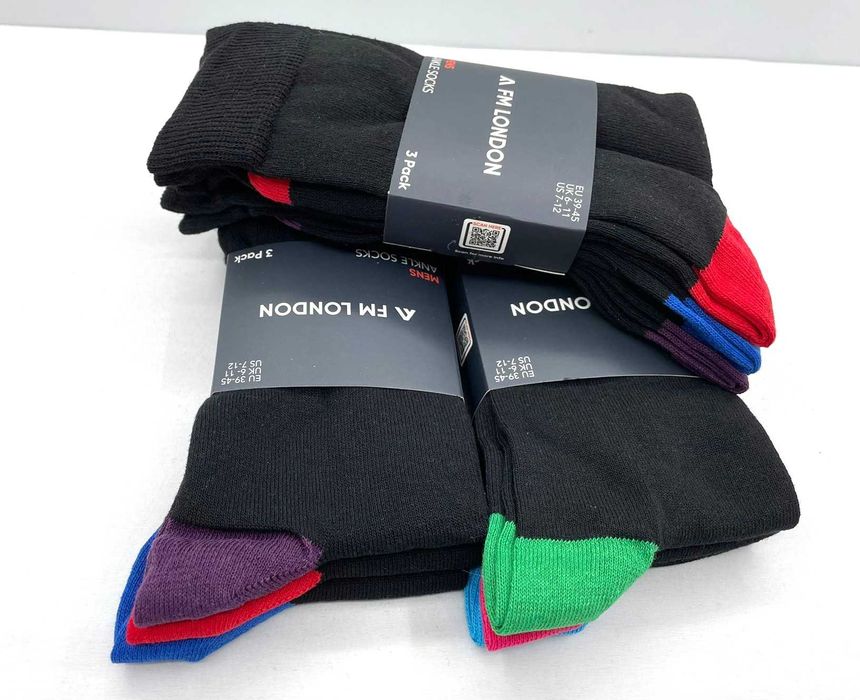 Set 9 perechi sosete barbati FM London, 39-45