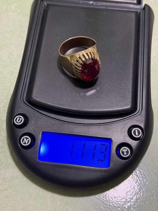Кольца с крупый рубин 585 Россия