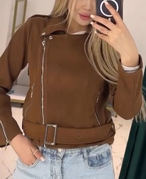 Косуха экозамша коричневого цвета