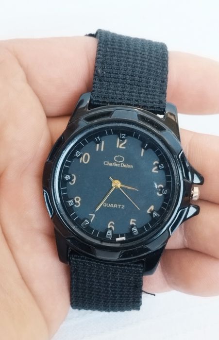 Ceas bărbătesc Charles Delon cu quartz, din oțel inoxidabil