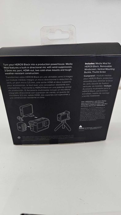 GoPro Media Mod Carcasa Multimedia pentru HERO9 10 11 12 13 Black