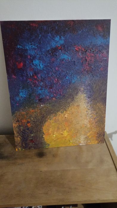 Pictura abstracta in acrilice