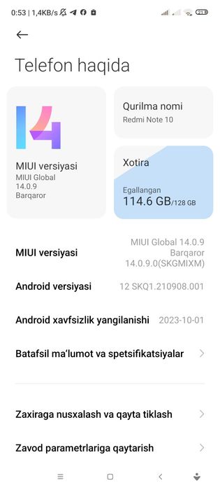 Redmiy 10 sotiladi