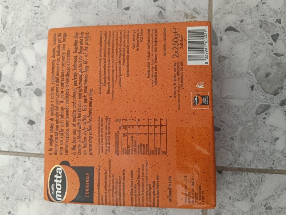 2 Pachete Cafea Măcinată Motta. La 60 lei. Fix.
