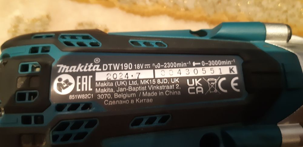 Makita DTW 190 Z orginal