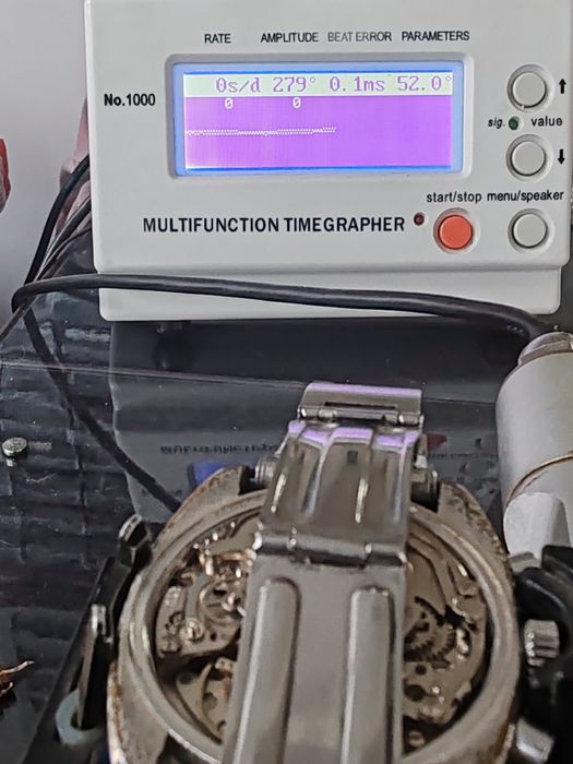 Ceas Lanco Chronograph Panda Dial 37,5 x42 mm Funcționează Impecabil!