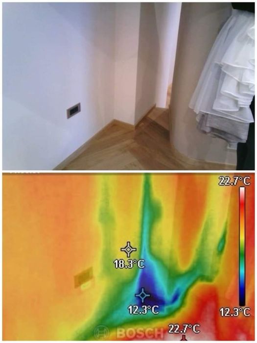 Термокамера - откриване на скрити течове