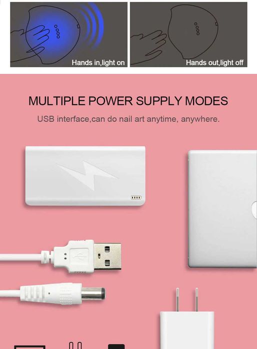 UV лед лампа за гел лак 36w 12 лампи