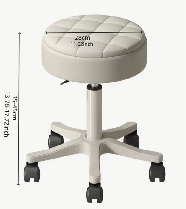 Козметична табуретка с колелца