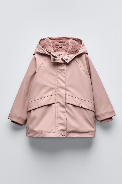 Zara прорезиненый дождевик