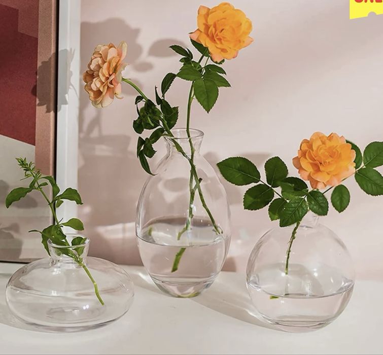 Мини Вазы декоративные стеклянные