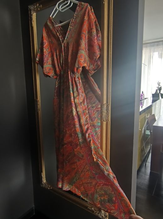 Rochie din mătase sintetică Kasturi mărime universală