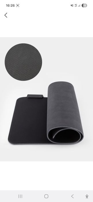 Коврик для компьютерный мыши, игровой с RGB подсветкой, 3 размера.