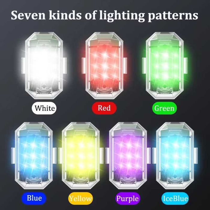 REDUCERE =  led stroboscoc pentru mașină Motocicletă Bicicletă Scuter