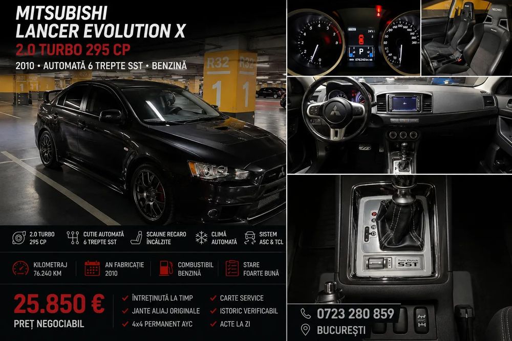Mitsubishi Lancer Evolution Mitsubishi Lancer Evolution X MR 2010 76.000 km