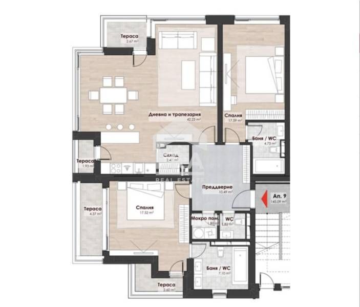 Продава се Тристаен апартамент в София, Лозенец - 167 кв.м за 3923 €/кв.м - Снимка #11