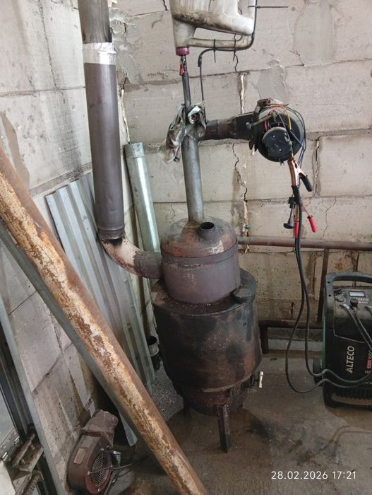 Печь на отработанном масле