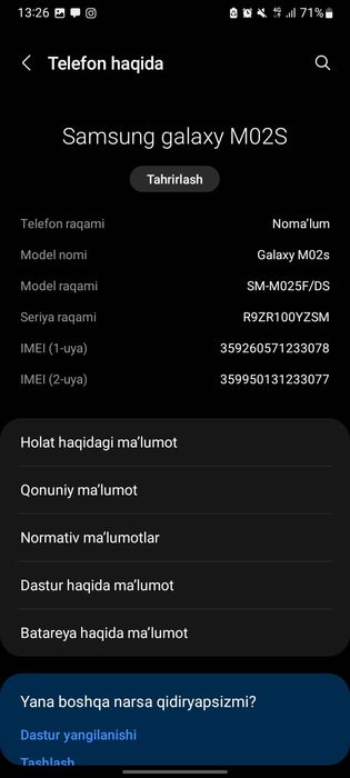 Samsung galaxy M02S