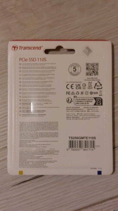 SSD 256GB M.2 NVMe PCIe G3x4 Transcend 110S
