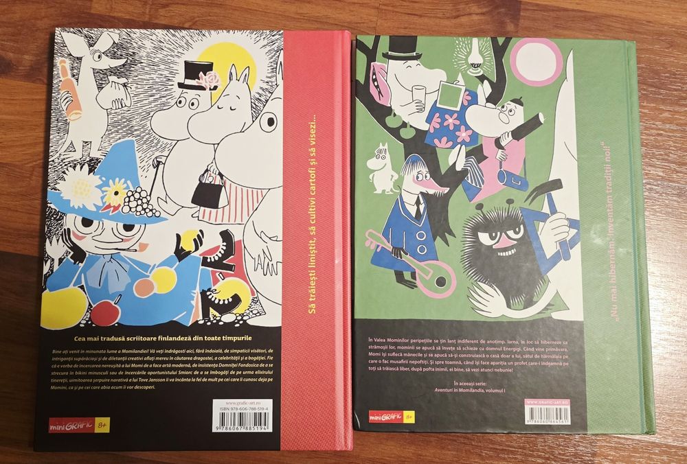Carti pentru copii, "Aventuri în Momilandia" vol 1 si 2, de Tove Jansson