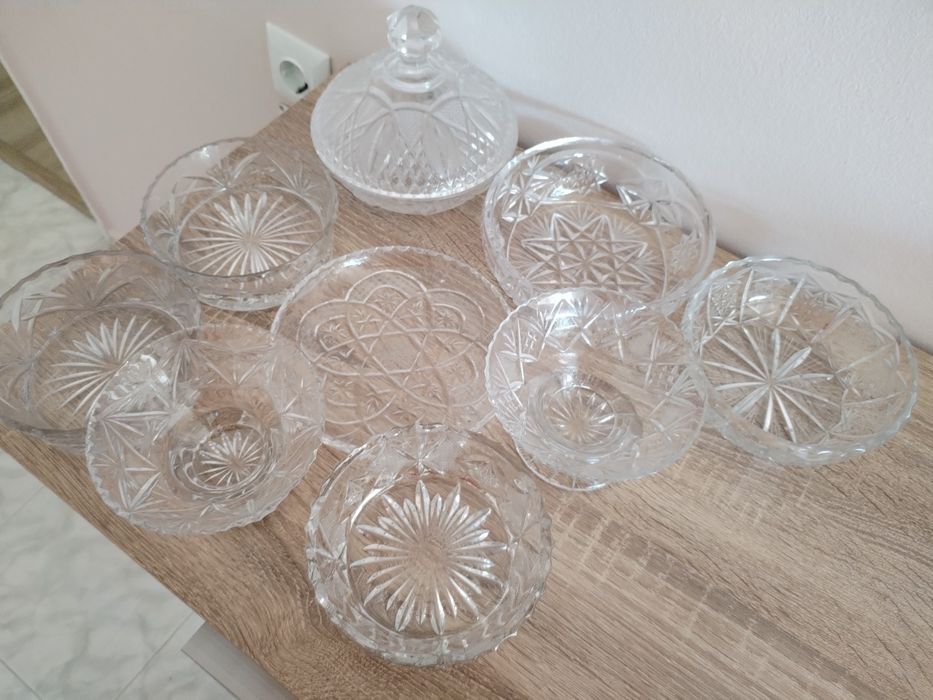 Кристал Бохемия-бонбониера и купички