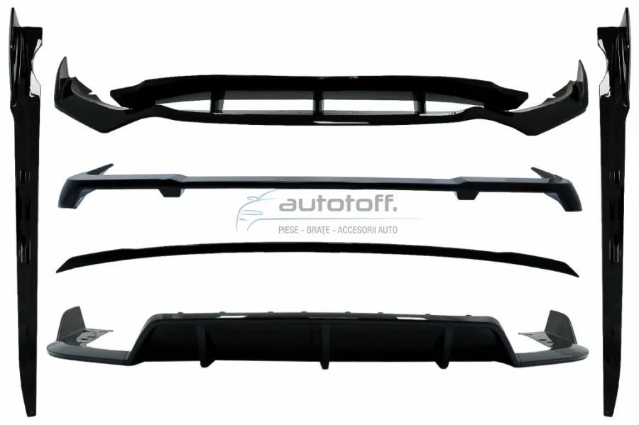 Pachet prelungiri Aero compatibil cu BMW X5 G05 (2018-2022) M-Tech Piano Black Design