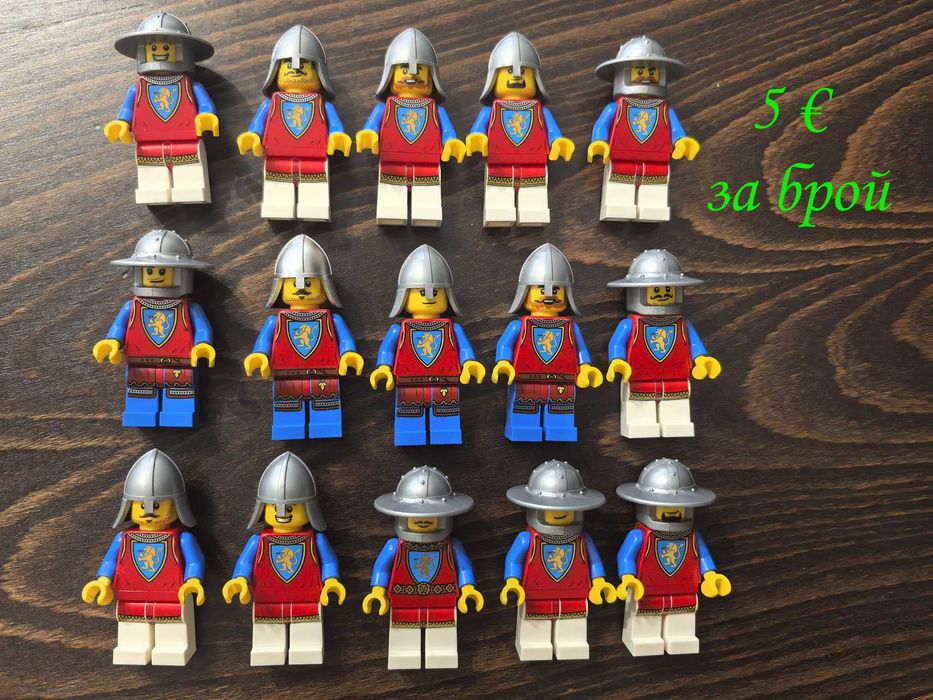 НОВИ LEGO минифигурки рицар пират сокол вълк форестмен
