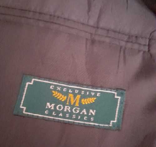 sacou Morgan din stofa maron-kaki marimea 52
