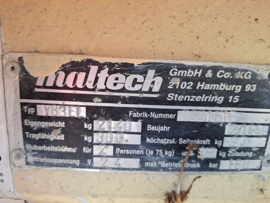 Vând nacelă MALTECH  2.350 euro