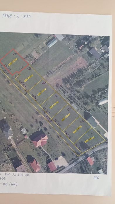 Lapusel strada Rozelor,vindem 2 locuri de casa