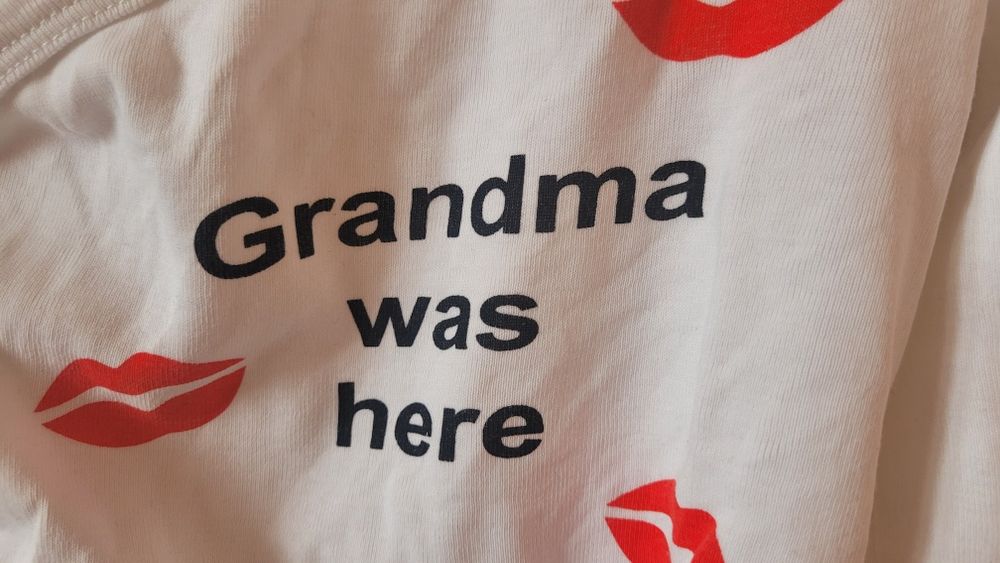 Боди Grandma was here, размер 74